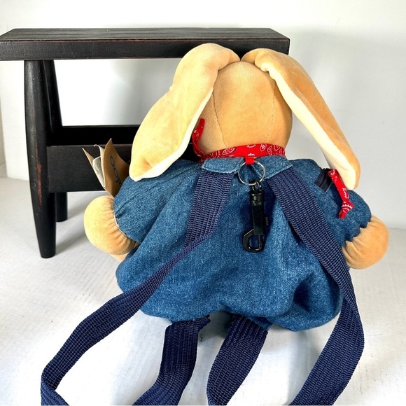 Vintage 1998 Kaloo Rabbit Denim Backpack - Picture 9 of 14